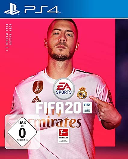 Das FIFA 20 Standard Cover mit Eden Hazard.
