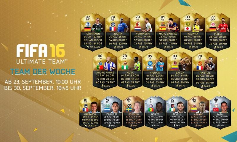 Das Fifa 16 Team der Woche: Es enthält gleich 3 Bundesligakicker!