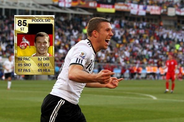 Der krasse Absturz von Lukas Podolski von Fifa10 bis Fifa 16
