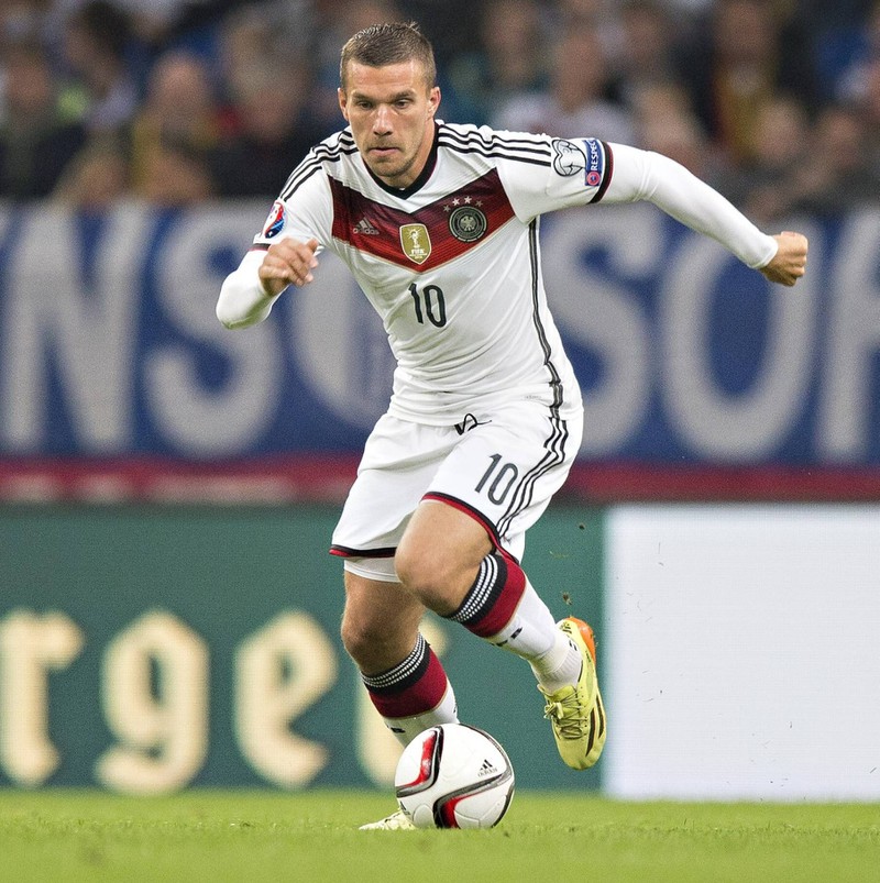 Lukas Podolski ist mit 130 Länderspielen einer der Spieler mit den meisten Einsätzen