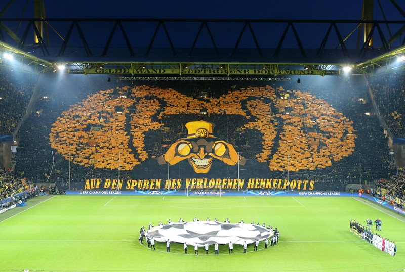 Das war der Signal Iduna Park in dem Borussia Dortmund spielt