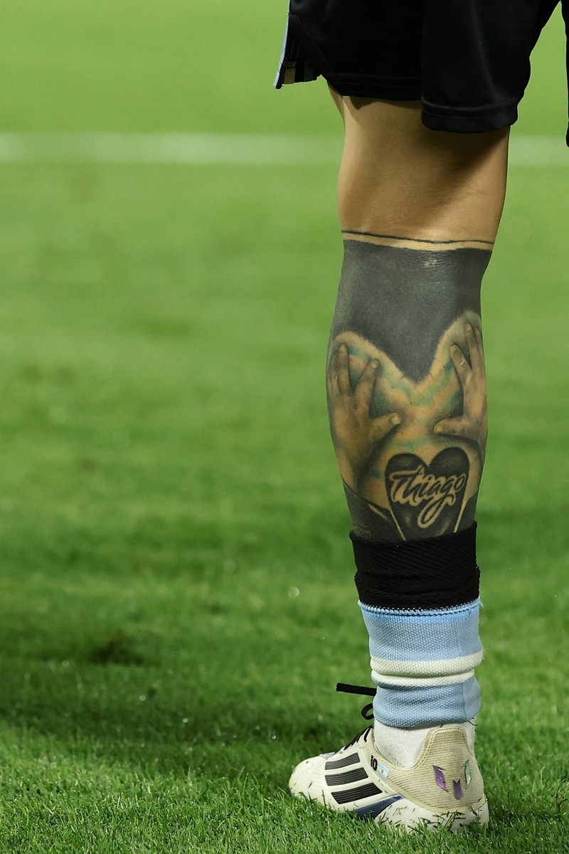 Lionel Messi trägt seine Familie immer bei sich.