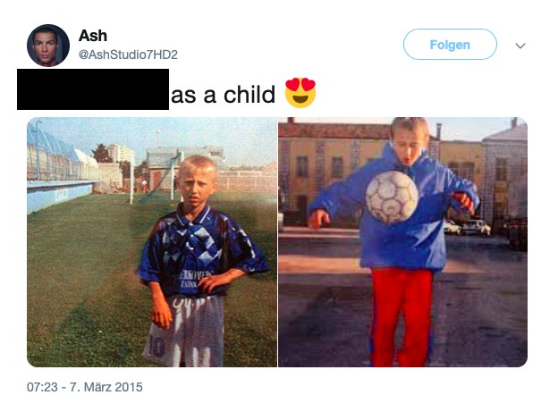 Dieses Bild zeigt Fußballer Luka Modric als Kind.