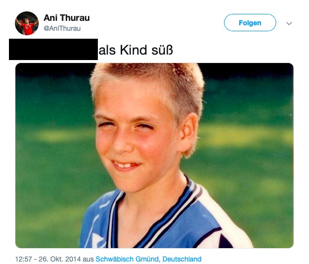Dieses Bild zeigt Philipp Lahm als Kind.