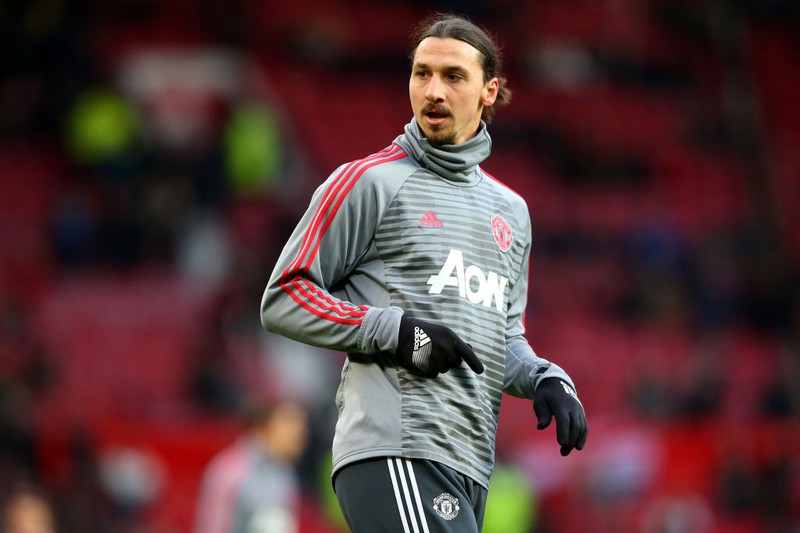 Fußball-Star Ibrahimović beim Training auf dem Platz