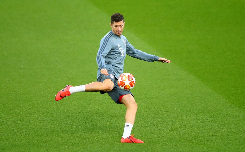 Robert Lewandowski beim Training des FC Bayern