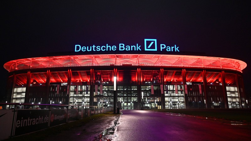 Das ist der Deutsche Bank Park in Frankfurt