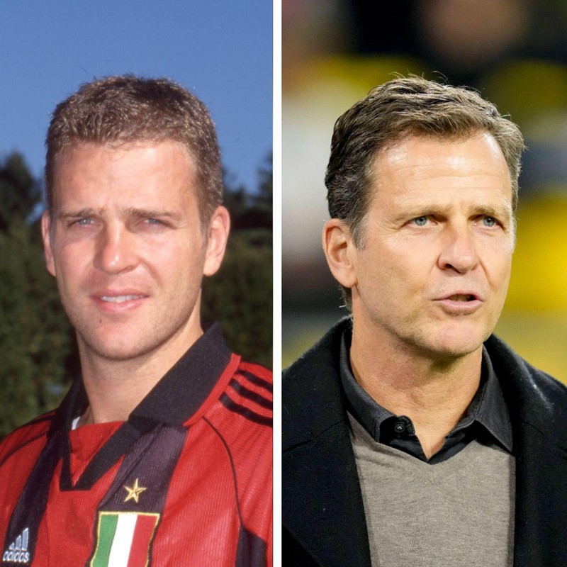 Oliver Bierhoff hat immer noch die gleiche Frisur, wie als junger Mann.