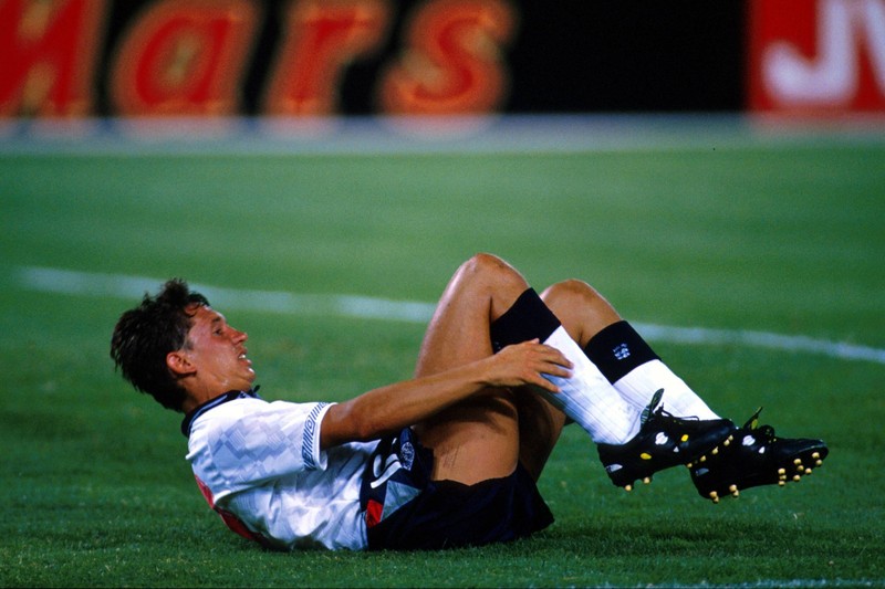 Gary Lineker machte sich bei der WM 1990 in der Partie gegen Irland in die Hose