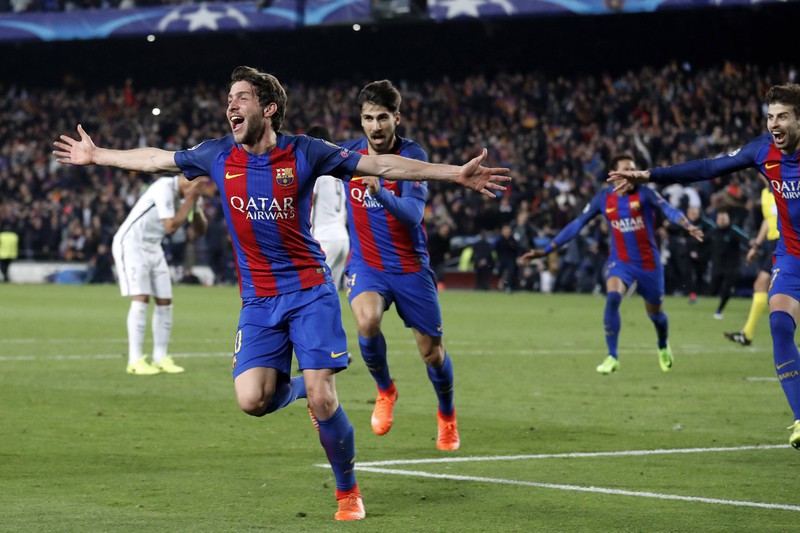 Sergi Roberto trifft zum 6:1 für Barcelona und macht die Sensation in der Champions League gegen PSG perfekt