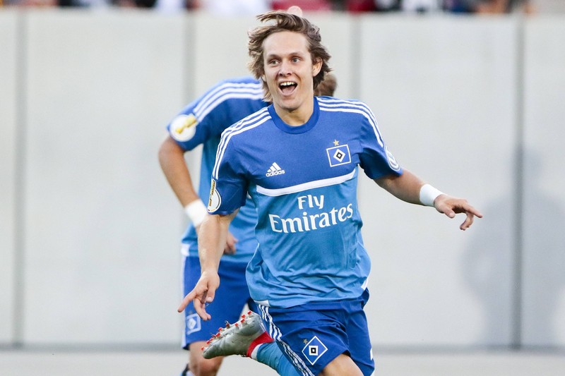 Alen Halilovic jubelt für den Hamburger SV.