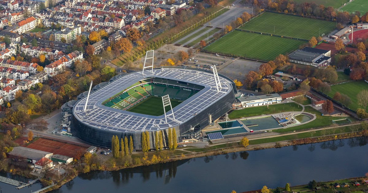 Erkennst du internationale und nationale Fußballstadien aus der Luft?