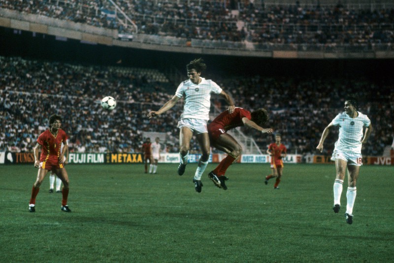 Ungarn im Länderspiel gegen Belgien bei der WM 1982