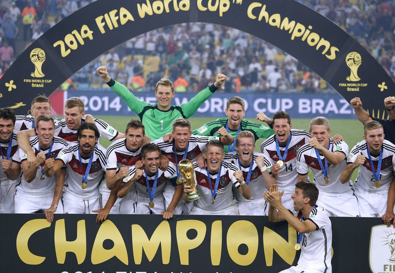 Am 13. Juli 2014 gewann die deutsche Nationalmannschaft die Fußballweltmeisterschaft in Brasilien.