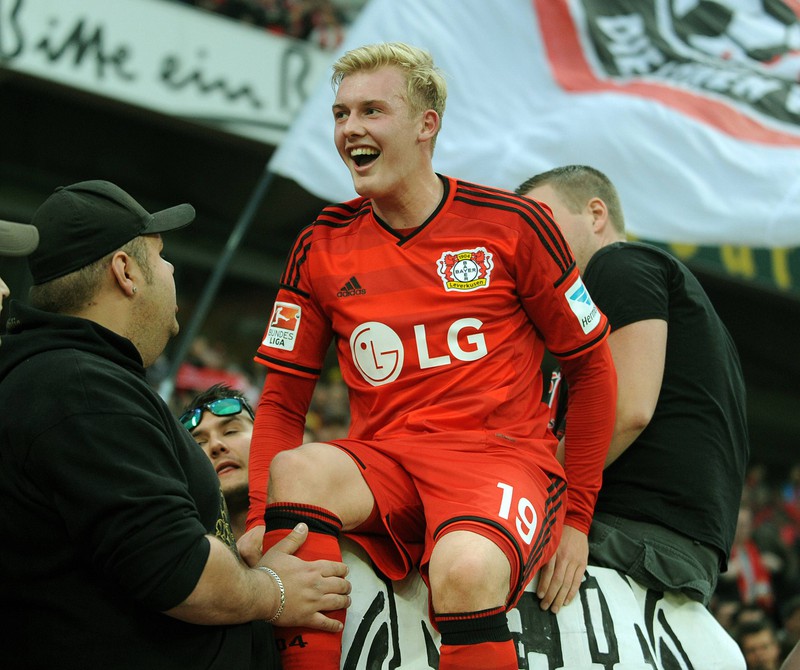 Julian Brandt spielte von 2014 bis 2019 bei Bayer 04 Leverkusen.