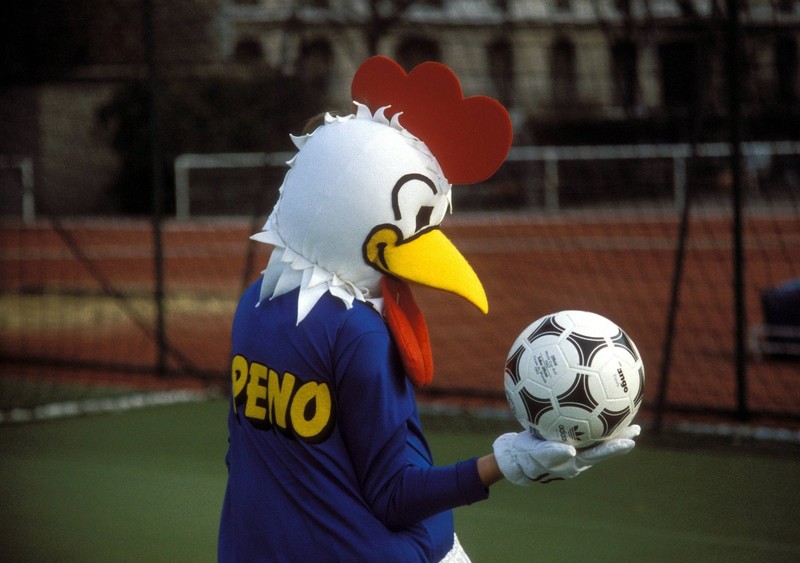 Peno, das Maskottchen der EM in Frankreich im Jahr 1984.