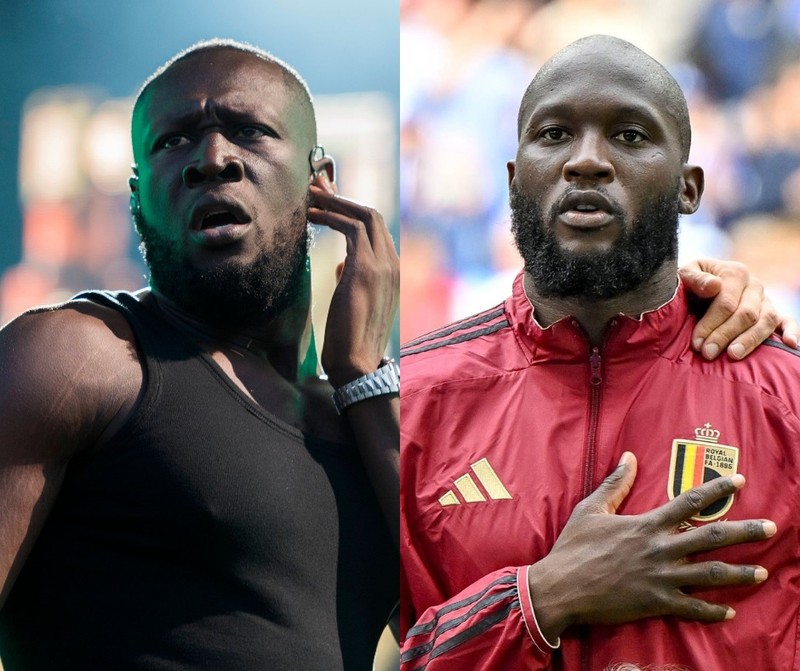 Die Ähnlichkeit zwischen Rapper Stormzy und Romelu Lukaku ist wirklich nicht zu leugnen. Man könnte definitiv sagen.