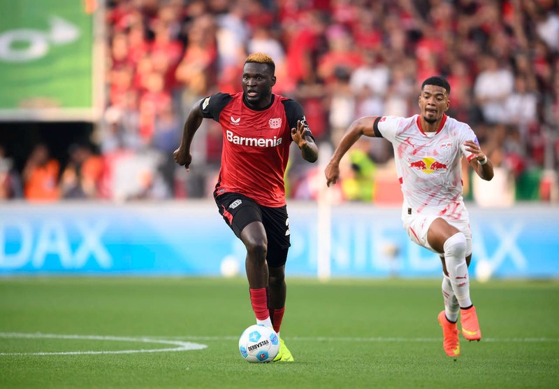 Victor Boniface spielt seit 2023 bei Bayer 04 Leverkusen.