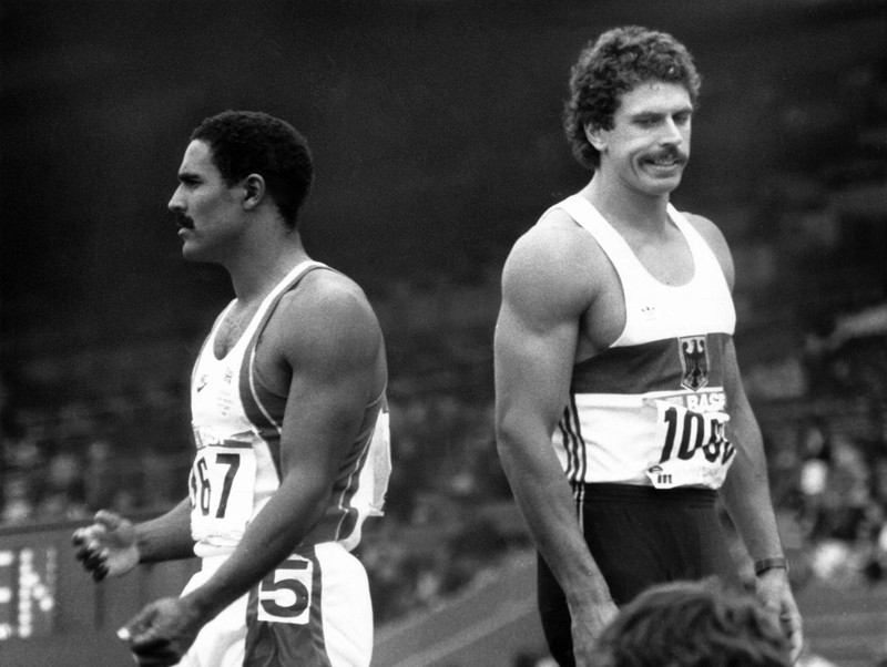 Daley Thompson war der größte Konkurrent von Jürgen Hingsen.