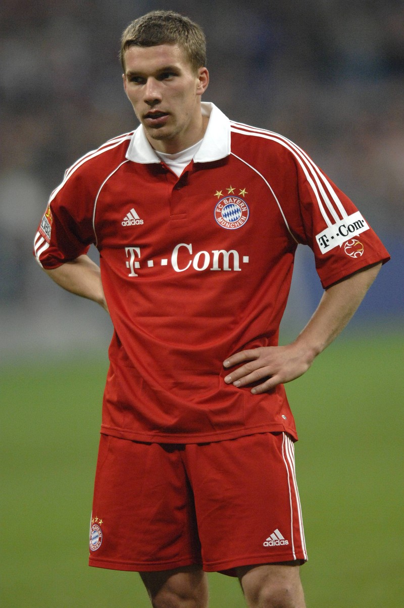 Lukas Podolski spielte in sehr vielen Vereinen. Bayern München war einer davon.