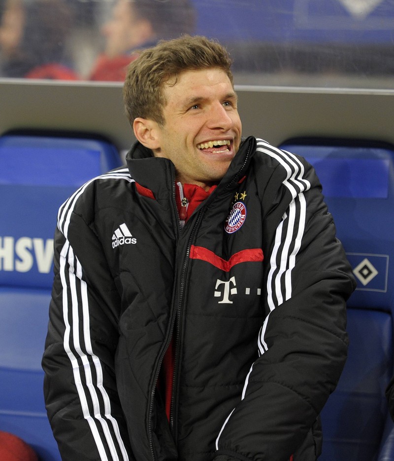 Thomas Müller macht auch gerne Witze über sich selbst.
