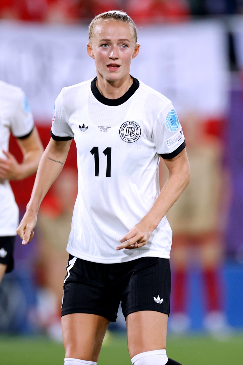 Lea Schüller ist Stürmerin bei der deutschen Nationalmannschaft.