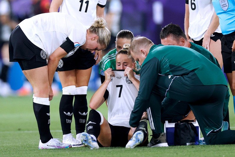 Giulia Gwinn fällt bis zum Ende der EM der Frauen aus. Leider darf der DFB auch nicht nachnominieren.