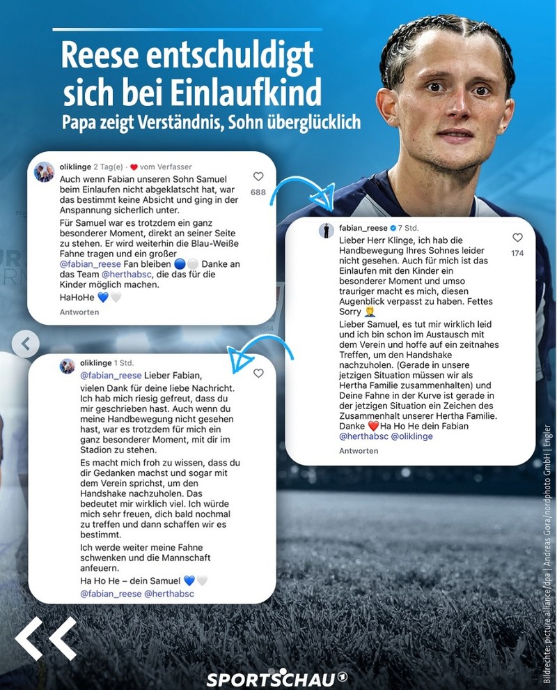 Fabian Reese übersieht ein Einlaufkind – und sorgt damit für große Enttäuschung.