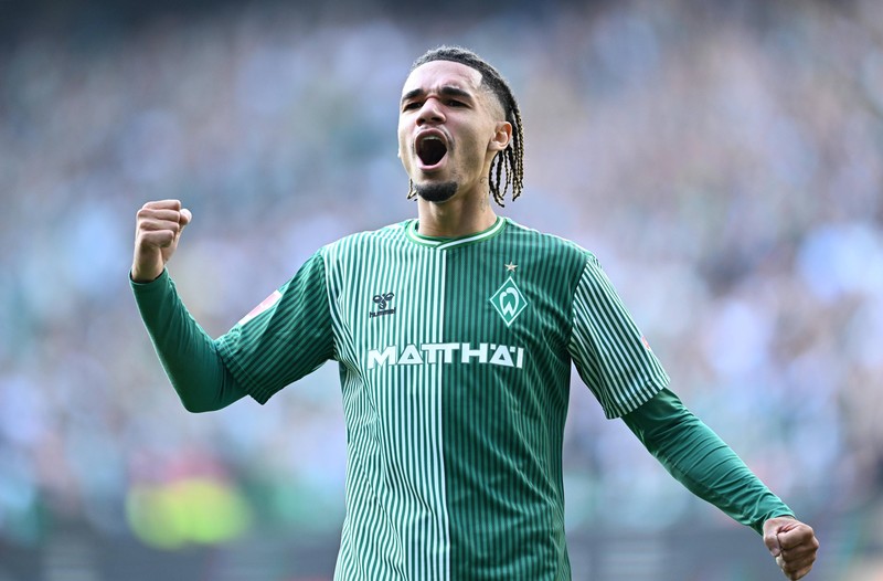 Justin Nijnmah spielt bei Werder Bremen.