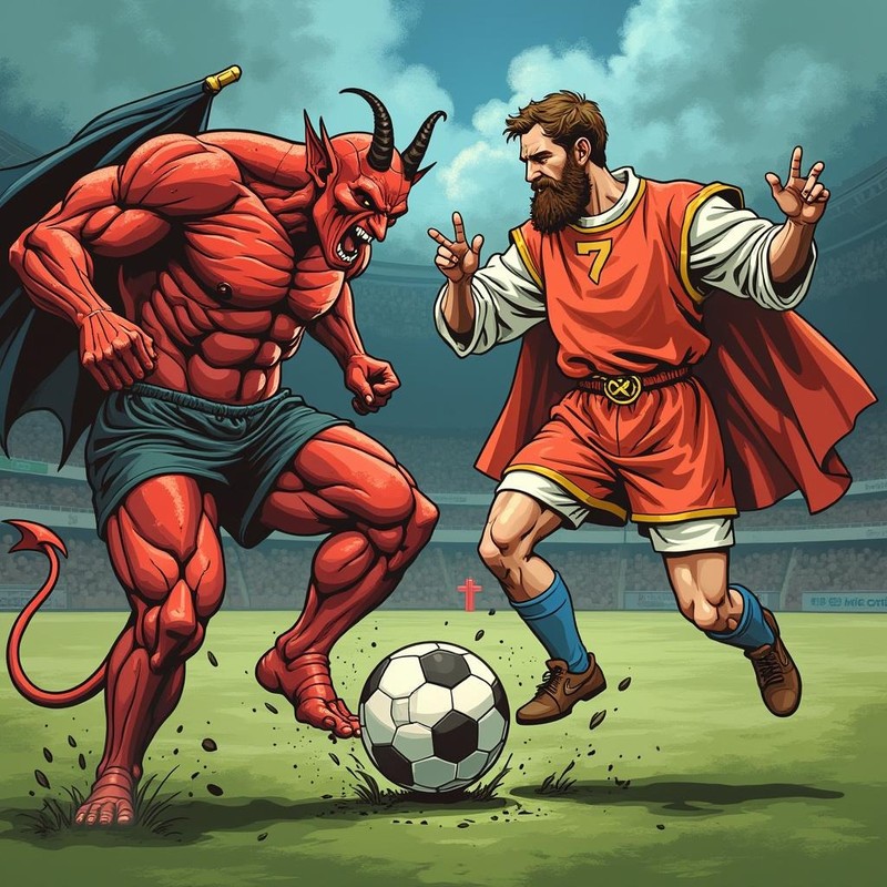 Ein Match zwischen Himmel und Hölle muss heiß hergehen!