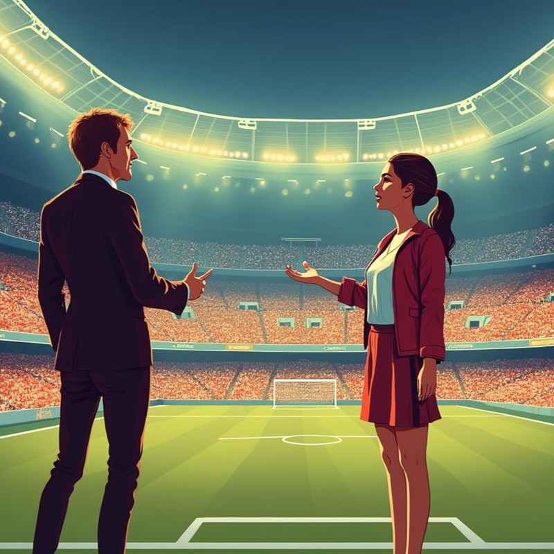 Sie hat das ganze Stadion hinter sich.