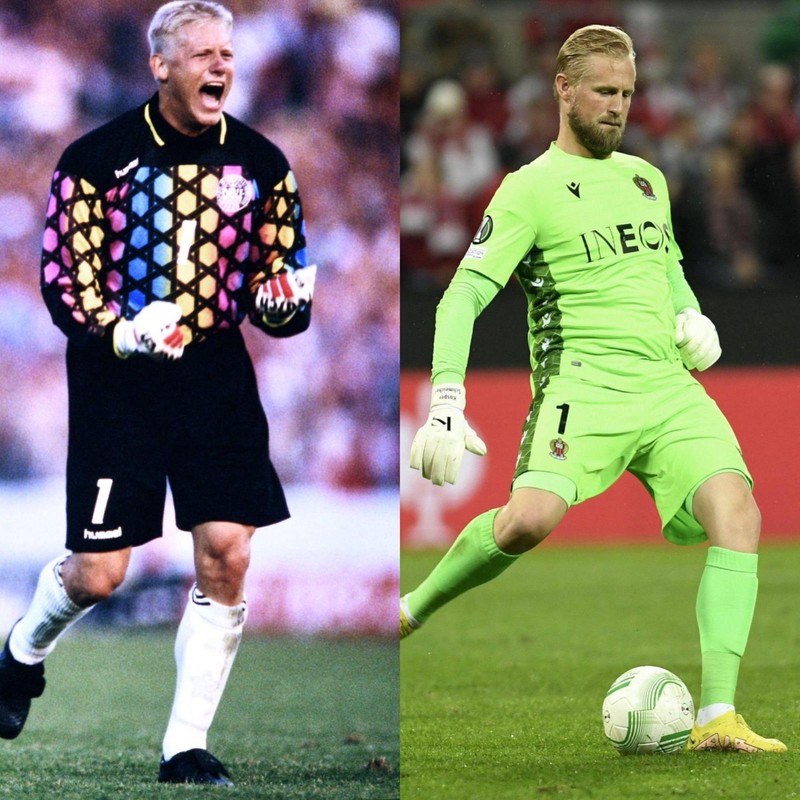 Peter und Kasper Schmeichel stehen für zwei Generationen dänischer Top-Spieler im Nationalteam und auf Vereinsebene.